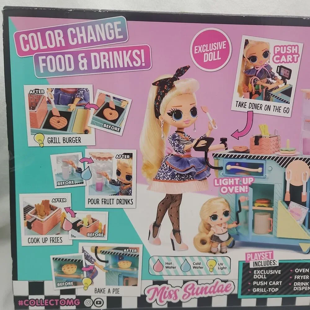 Doll LOL OMG Miss Sundae To Go Diner Exclusive 45+ House Of Surprises Color Chan